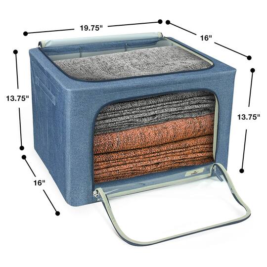 Sorbus Foldable & Stackable Storage Bags with Windows Set